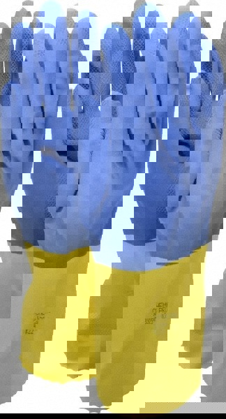 Series 87-224 Chemical Resistant Gloves: Size X-Large, 28.00 Thick, Latex, Neoprene, Supported,